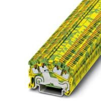 Phoenix Contact 3214644 Doorgangsklem 3.5 mm Push-Lock-veeraansluiting Groen, Geel 50 stuk(s) - thumbnail