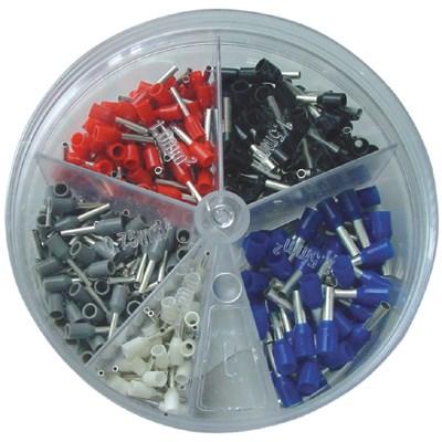 Handig rond assortiment met Geïsoleerde Adereindhulzen 0,5