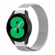 Milanese bandje (ronde connector) - Zilver - Samsung Galaxy Watch 6 Classic - 47mm & 43mm - thumbnail