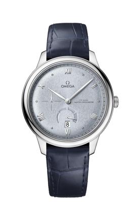 Horlogeband Omega 032Z016847 / 43413412103001 / De Ville Krokodillenleer Blauw 19mm