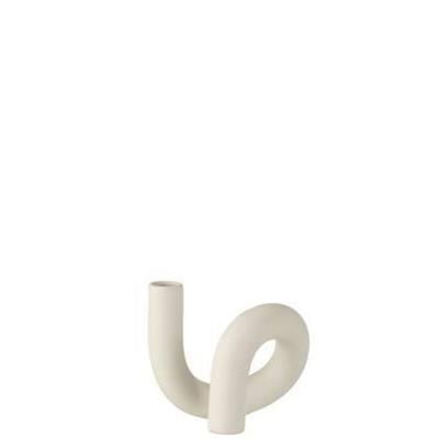 J-Line kaarshouder Torsie - keramiek - wit