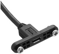 Delock USB-kabel USB 2.0 USB-micro-B stekker, USB-micro-B bus 0.25 m Zwart 85245 - thumbnail