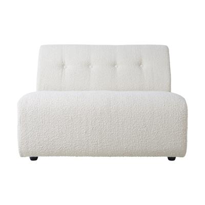 HKliving Vint bank middle 1,5-seat Boucle Cream