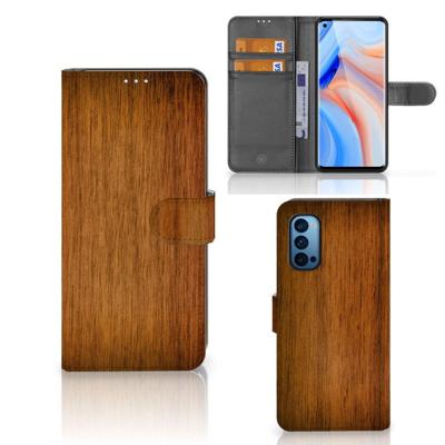OPPO Reno 4 Pro 5G | Book Style Case | Donker Hout