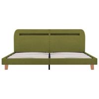 Bedframe met LED zonder matras 150x200 cm groen - thumbnail