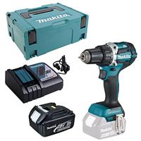 Makita DDF484RF1J 18v Boor-/schroefmachine koolborstelloos 3,0 Ah accu (1 st), snellader, Mbox - thumbnail