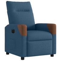 Fauteuil elektrisch verstelbaar stof blauw - thumbnail