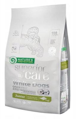 NATURE'S PROTECTION Superior Care White Dogs Grain Free Junior Small Białoryba - droogvoer voor puppy's - 1,5 kg