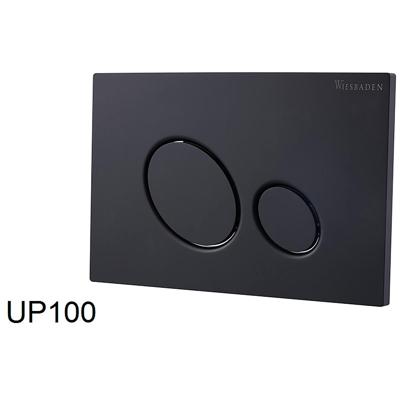 Wiesbaden X10 Drukplaat Inbouwreservoir Mat Zwart