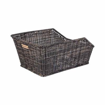 BASIL Fietsmand cento rattan look met dragerbevestiging 47 x 34 x 22 cm - nature brown