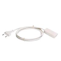 AS Schwabe 50131 Stroom Verlengkabel Wit 3.00 m H03VVH2-F 2X 0,75 mm² - thumbnail