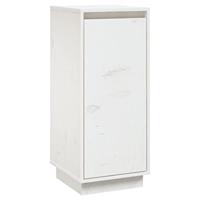 Dressoirs 2 st 31,5x34x75 cm massief grenenhout wit - thumbnail