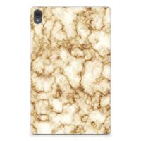 Lenovo Tab P11 | P11 Plus Tablet Back Cover Marmer Goud - thumbnail