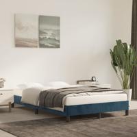 Bedframe fluweel donkerblauw 120x200 cm - thumbnail