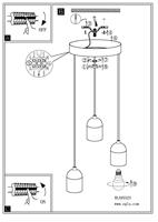 Eglo Vide pendel hanglampSilvares 3-lichts betongrijs - 95523 - thumbnail