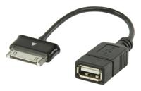 Data en Oplaadkabel Samsung 30-Pins Male - USB A Female 0.20 m Zwart - thumbnail