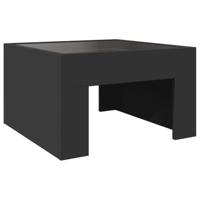 Salontafel met Infinity LED 50x50x30 cm zwart - thumbnail