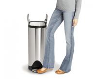 Simplehuman Afvalemmer Butterfly 45 liter (zilver) - thumbnail