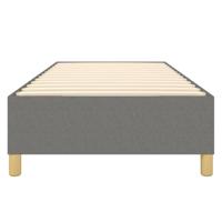 Boxspringframe stof donkergrijs 80x200 cm - thumbnail