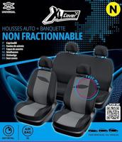 Autostoelhoezen - XLCOVER - Niet-gesplitst - Airbag compatibel - Hoezen voor voorstoelen, hoofdsteunen en achterbank - thumbnail