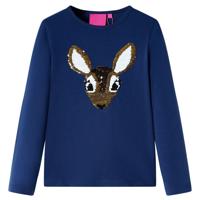 VidaXL Kindershirt met lange mouwen 104 marineblauw - thumbnail