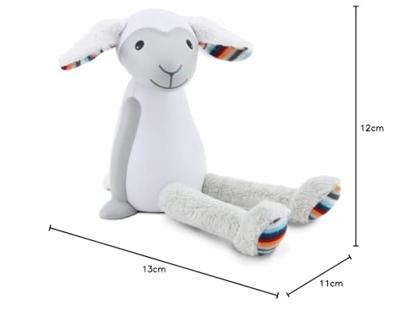 Fin het schaap-nachtlampje en leesspeeltje ZAZU grijs