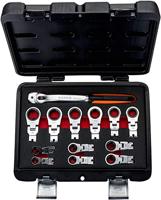 Bahco Ringratelsleutelset | verstelbaar - 12-delig - kunststof houder - 42RM/S12 - thumbnail