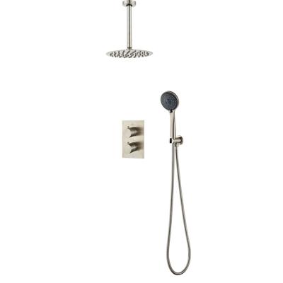 Inbouw Regendouche BWS Exclusive Volledig 304 RVS 20cm met 3 standen Handdouche Plafondmontage