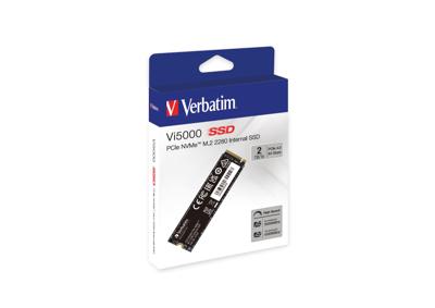 Verbatim Vi5000 2 TB NVMe/PCIe M.2 SSD 2280 harde schijf M.2 NVMe PCIe 4.0 x4 Retail 31827 Verbatim Vi5000 2 TB NVMe/PCIe M.2 SSD 2280 harde schijf M.2 NVMe PCIe 4.0 x4 Retail 31827