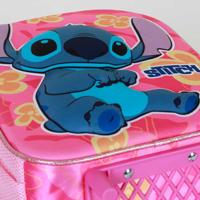 Lilo & Stitch 3D Backpack with Wheels Cute Pink Small - thumbnail