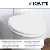 Houtkern WC-Bril WHITE, wit lange levensduur: extreem onbreekbaar en krasbestendig eenvoudig schoon te maken dankzij het gladde oppervlak eenvoudige installatie: compleet bevestigingsmateriaal - thumbnail