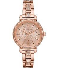 Horlogeband Michael Kors MK4354 Roestvrij staal (RVS) Rosé 14mm