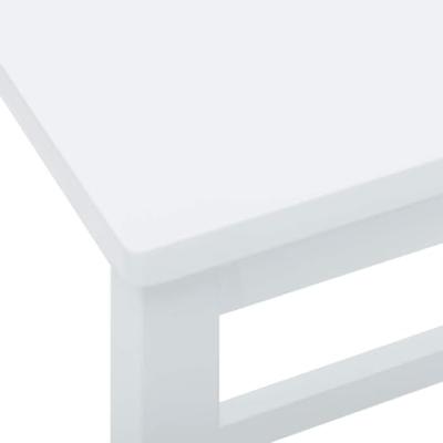 Barstoelen 2 st massief hout wit