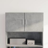 Wandkast 80x42,5x40 cm bewerkt hout betongrijs - thumbnail
