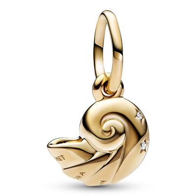 Pandora Disney 762685C01 Hangbedel The Little Mermaid Enchanted Shell zilver-zirconia goudkleurig-wit