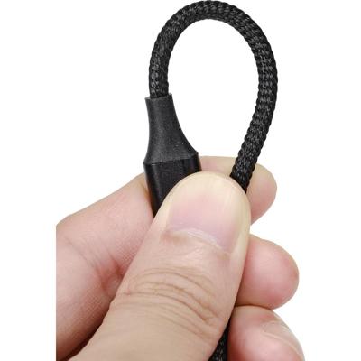 Renkforce RF-4746074 USB-kabel USB 2.0 USB-A stekker, USB-micro-B stekker 1.00 m Zwart Magnetische stekker