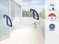 Leifheit 83056 classic 70 hangdroogrek blauw/wit - thumbnail
