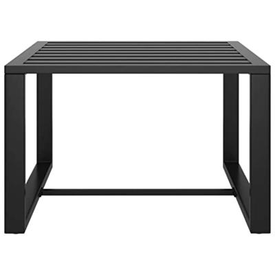 7-delige Loungeset met kussens aluminium antracietkleurig