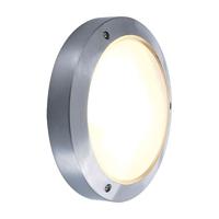 SLV buiten wandlamp Bulan - zilvergrijs/glas gesatineerd - thumbnail