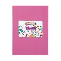 Colorations - foam vellen roze, 10st. - thumbnail