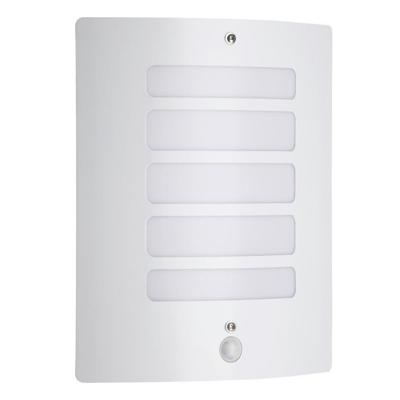 TODD-Wandlamp buiten met detector H29cm Briljantwit