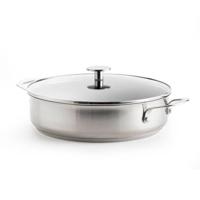 KitchenAid Stainless Steel Hapjespan met Deksel Ø 28 cm - thumbnail