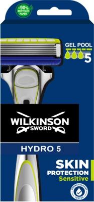 Wilkinson Wilkinson Sword - Hydro 5 - Sensitive - 1 Scheersysteem + 1 Scheermesje Wilkinson Wilkinson Sword - Hydro 5 - Sensitive - 1 Scheersysteem + 1 Scheermesje