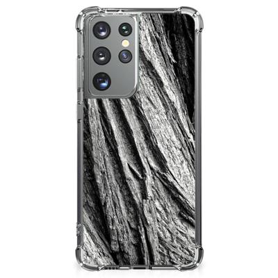 Stevig Telefoonhoesje Samsung Galaxy S21 Ultra Boomschors Grijs Stevig Telefoonhoesje Samsung Galaxy S21 Ultra Boomschors Grijs