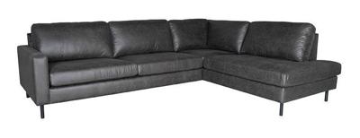 LABEL51 Hoekbank Genua - Antraciet - Microfiber - 2,5-Zits + Ottomane LABEL51 Hoekbank Genua - Antraciet - Microfiber - 2,5-Zits + Ottomane