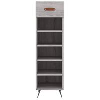 Schoenenkast 30x35x105 cm bewerkt hout grijs sonoma eikenkleur - thumbnail