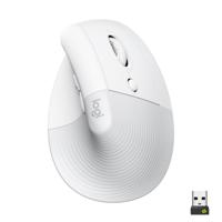 Logitech Lift Vertical Ergonomic Mouse Ergonomische muis Bluetooth, Radiografisch Optisch Wit 6 Toetsen 4000 dpi Ergonomisch - thumbnail