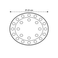 Elho floorprotector round 21 transparent - thumbnail