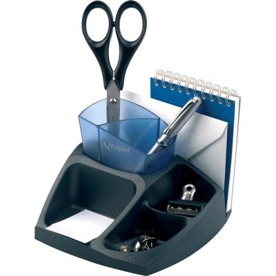 Maped bureau organizer Compact Office Essentials, 6 vakken, zwart/blauw Maped bureau organizer Compact Office Essentials, 6 vakken, zwart/blauw