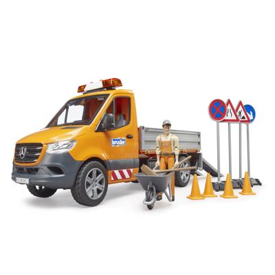 Bruder 02677 Mercedes Benz Sprinter Wegenbouwauto + Licht en Geluid Bruder 02677 Mercedes Benz Sprinter Wegenbouwauto + Licht en Geluid